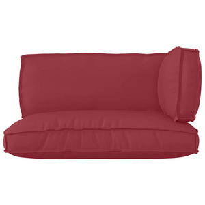 vidaXL Pallet Cushion Set 3 pcs Wine Red Oxford Fabric