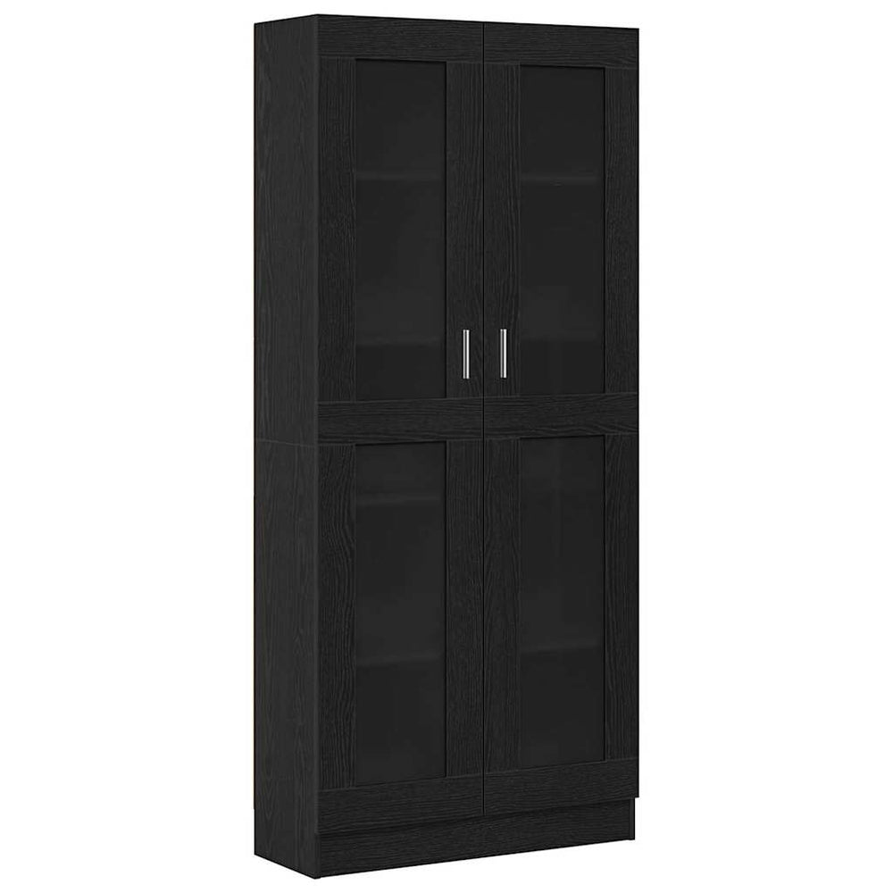 vidaXL Bookcase Black Oak Look 82.5 x 30.5 x 185 cm