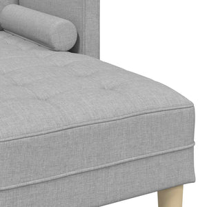 vidaXL Sofa Set with Cushions Cloud Gray Polyester