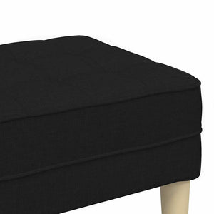 vidaXL Bench with Cushions Black 113 x 57 x 39 cm Fabric