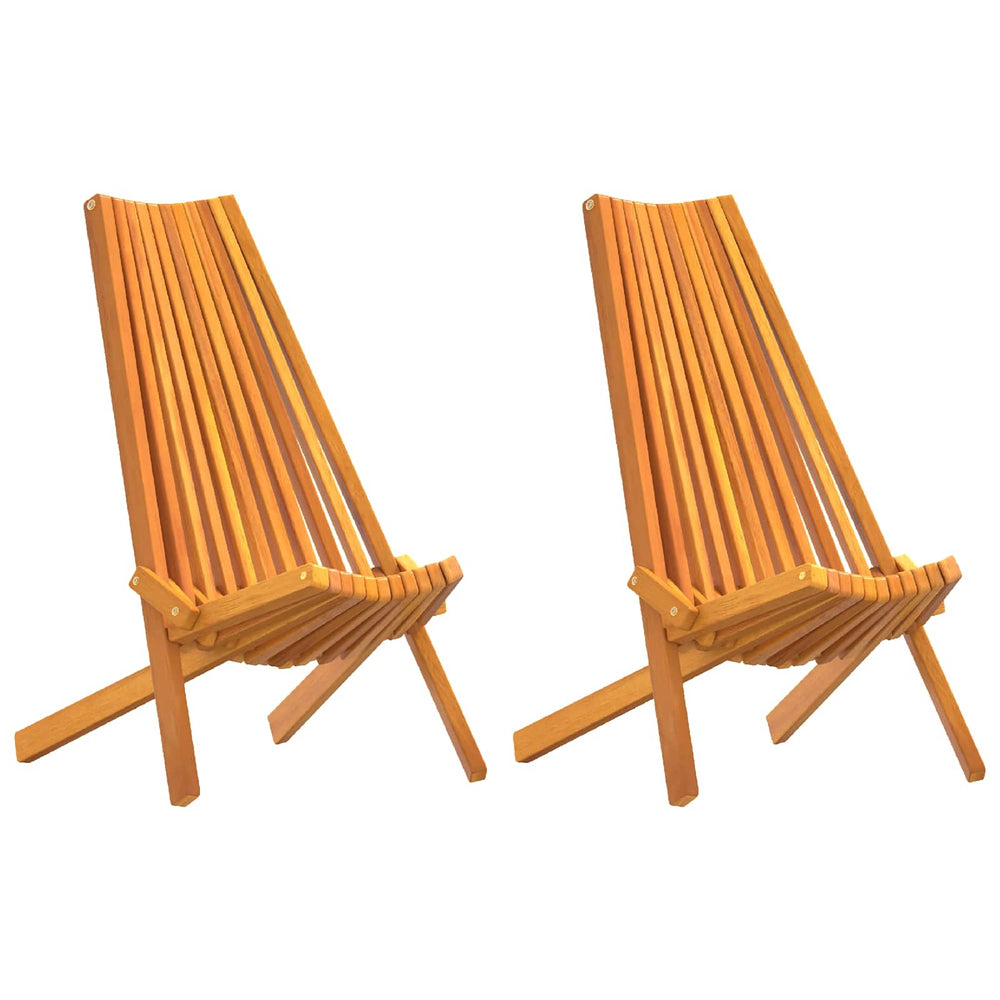 vidaXL Chairs 2 pcs Brown 69 x 56 x 84 cm Solid Acacia Wood
