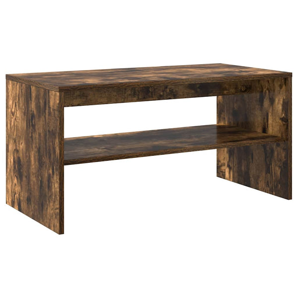 vidaXL TV Cabinet Smoked Oak 80x40x40 cm Engineered Wood