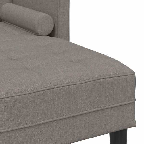 vidaXL Sofa Set with Cushions 2 pcs Taupe Polyester