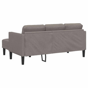 vidaXL Sofa Set with Cushions 2 pcs Taupe Polyester