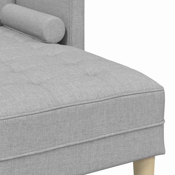 vidaXL Sofa Set with Cushions 2 pcs Cloud Gray Polyester