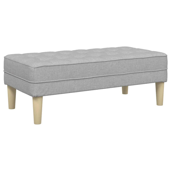 vidaXL Sofa Set with Cushions 2 pcs Cloud Gray Polyester