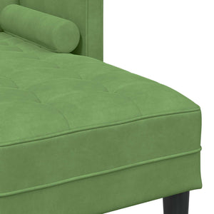 vidaXL Sofa Set with Cushions 2 pcs Light Green Polyester