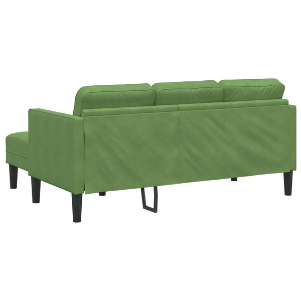 vidaXL Sofa Set with Cushions 2 pcs Light Green Polyester