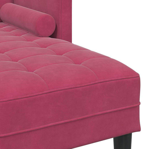 vidaXL Sofa Set with Cushions 2 pcs Wine Red Polyester