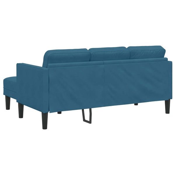 vidaXL Sofa Set with Cushions 2 pcs Blue Polyester