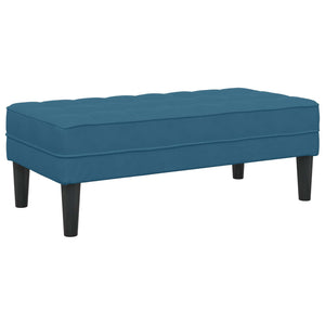 vidaXL Sofa Set with Cushions 2 pcs Blue Polyester