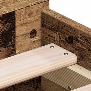 vidaXL Bed Frame with Headboard Reclaimed Wood 193 x 78 x 50 cm Engineered Wood
