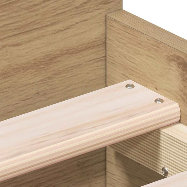 vidaXL Bed Frame Artisan Oak 193 x 78 x 50 cm Engineered Wood