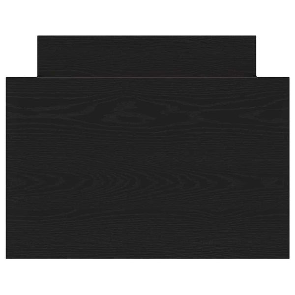 vidaXL Bed Frame Black Oak Look 193 x 78 x 50 cm Engineered Wood