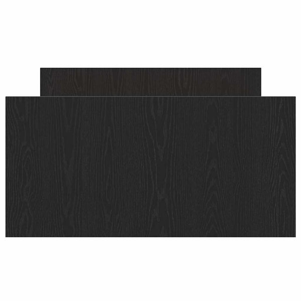 vidaXL Bed Frame Black Oak-Look 193 x 93 x 50 cm Engineered Wood