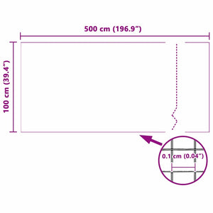 vidaXL Insect Screen White 100 x 500 cm Fiberglass