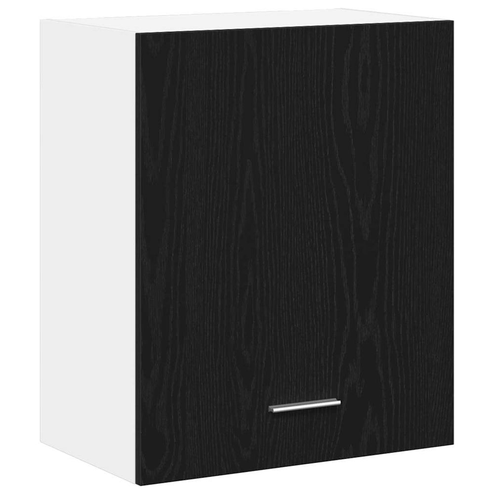 vidaXL Wall Cabinet Black Oak Look 50 x 31 x 60 cm Engineered Wood