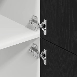 vidaXL Tall Wall Cabinet Lyon Black Oak-Look 60 x 31 x 207 cm