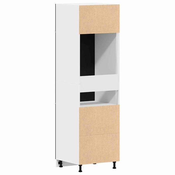 vidaXL Tall Wall Cabinet Lyon Black Oak-Look 60 x 31 x 207 cm