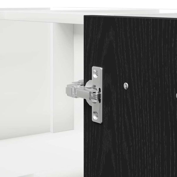 vidaXL Wall Cabinet Black Oak Look 75.5 x 75.5 x 80.5 cm