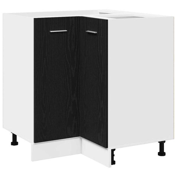 vidaXL Wall Cabinet Black Oak Look 75.5 x 75.5 x 80.5 cm