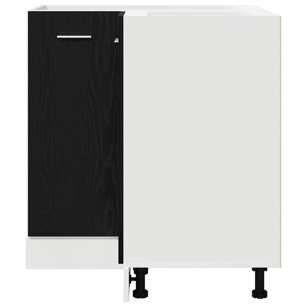 vidaXL Wall Cabinet Black Oak Look 75.5 x 75.5 x 80.5 cm