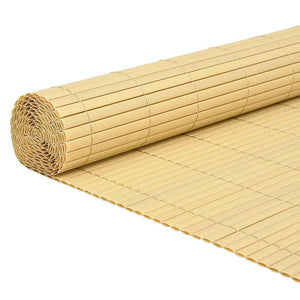 Gelber PVC Gartenzaun, Doppelseitig, 1,8x3 m