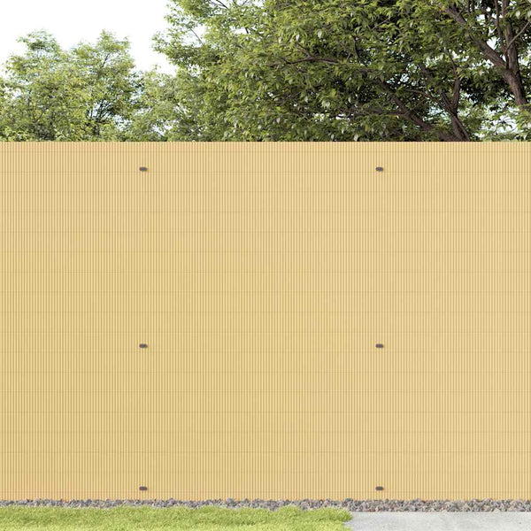 Gelber PVC Gartenzaun, Doppelseitig, 1,8x3 m