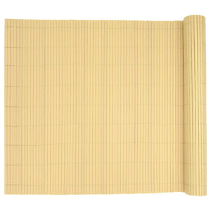 Gelber PVC Gartenzaun, Doppelseitig, 1,8x3 m