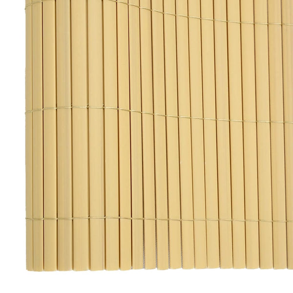Gelber PVC Gartenzaun, Doppelseitig, 1,8x3 m