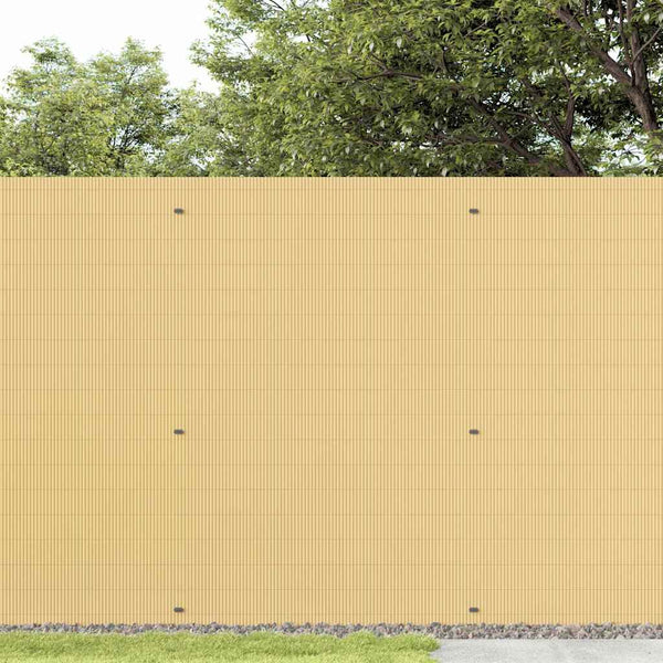 Gelber Gartenzaun Doppelseitig PVC 1,8x5 m