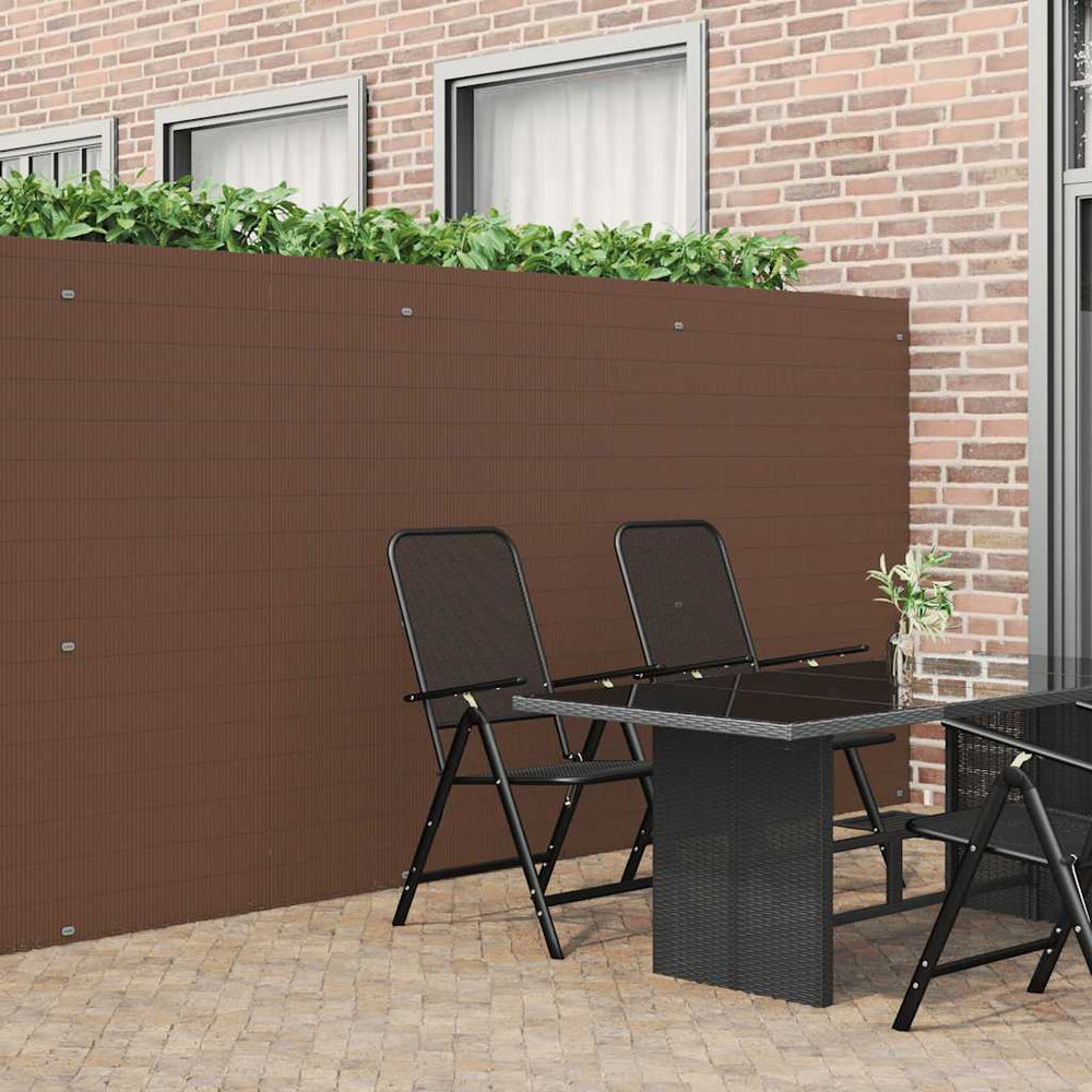 Doppelseitiger Gartenzaun Braun 1,8x5 m