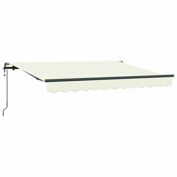 vidaXL Retractable Awning Cream 250 x 200 cm Fabric
