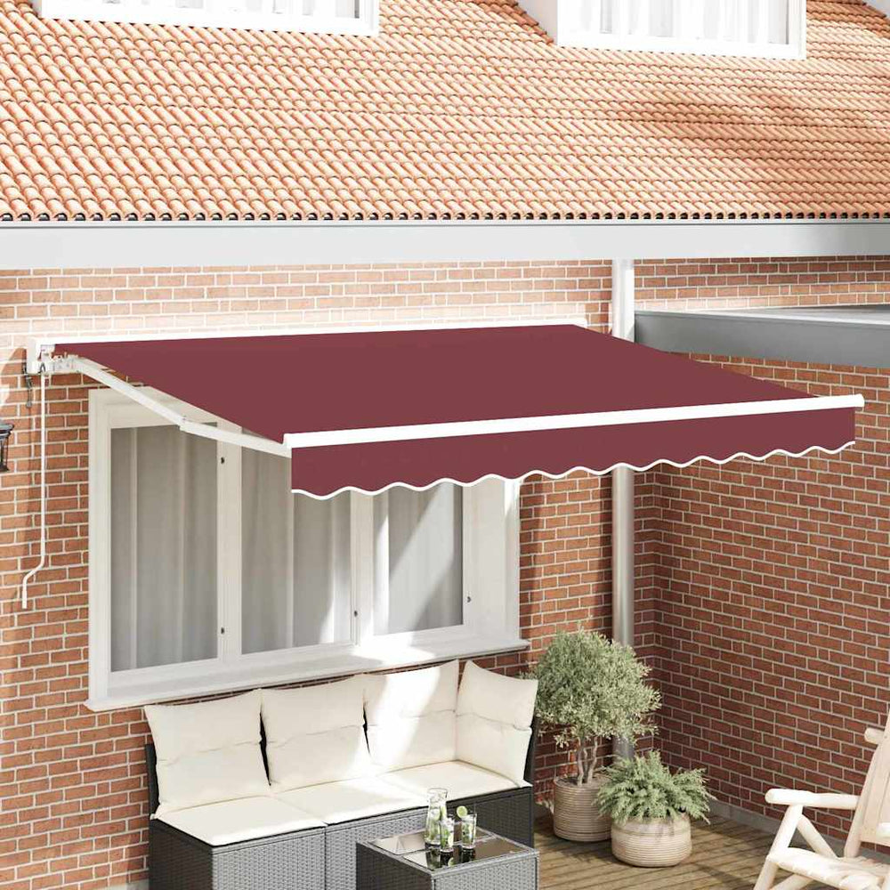 vidaXL Awning Frame Burgundy 250 x 200 cm