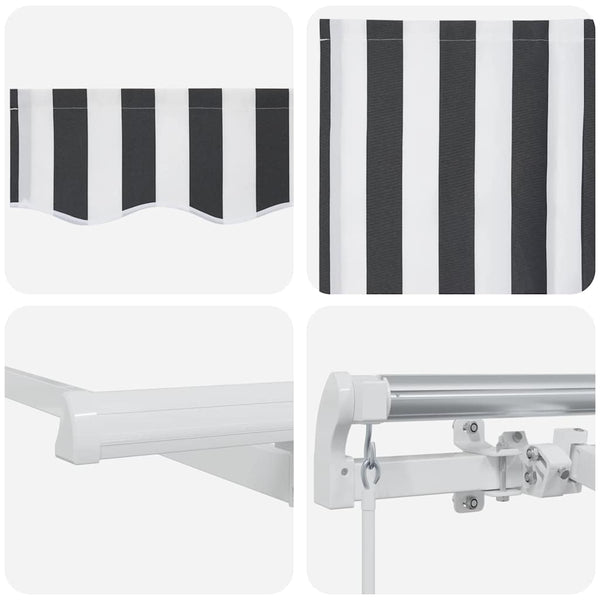 vidaXL Retractable Awning Anthracite 250 x 200 cm Fabric