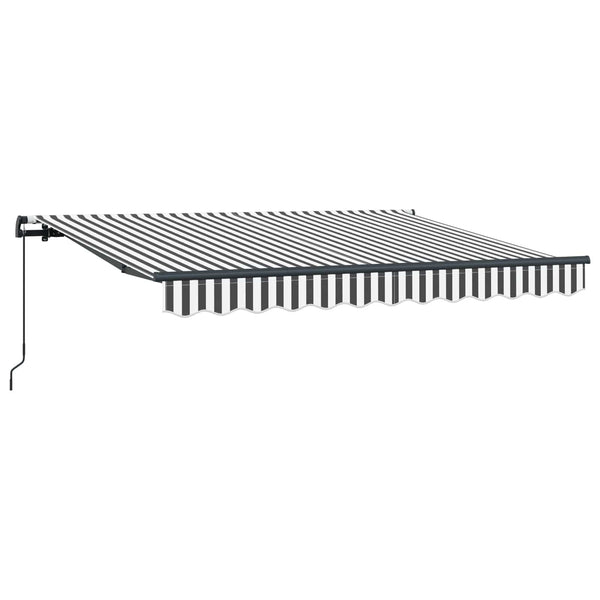 vidaXL Retractable Awning Anthracite 250 x 200 cm Fabric
