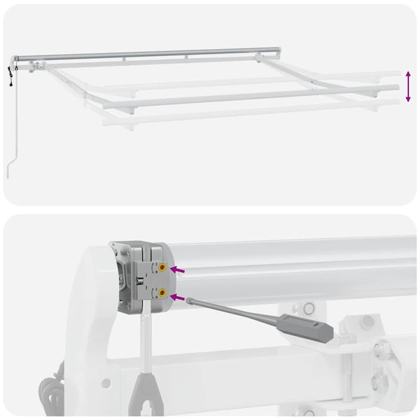 vidaXL Retractable Awning Anthracite 250 x 200 cm Fabric