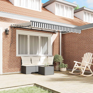vidaXL Retractable Awning Anthracite 250 x 200 cm Fabric