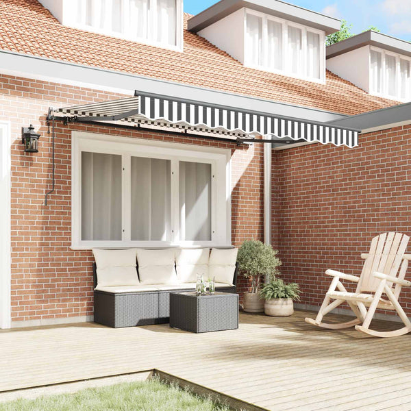 vidaXL Retractable Awning Anthracite 250 x 200 cm Fabric