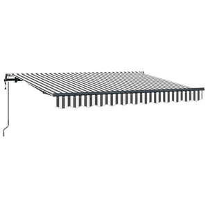 vidaXL Retractable Awning Anthracite 250 x 200 cm Fabric