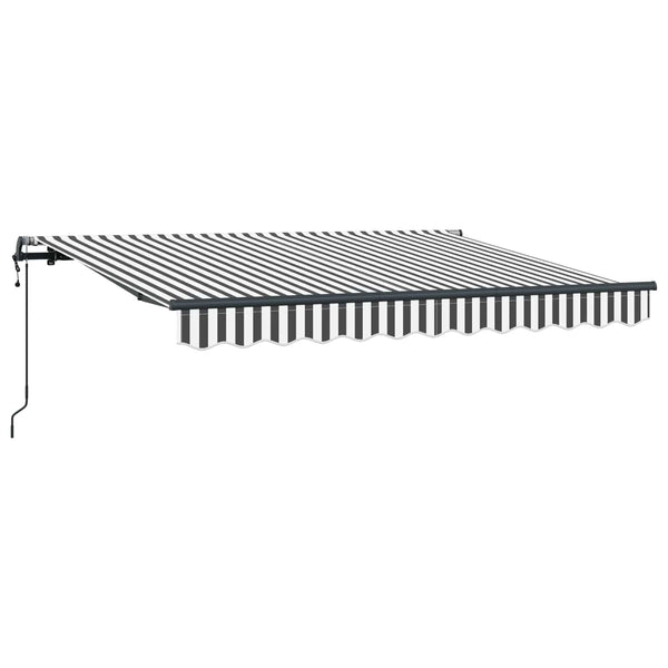 vidaXL Retractable Awning Anthracite 250 x 200 cm Fabric