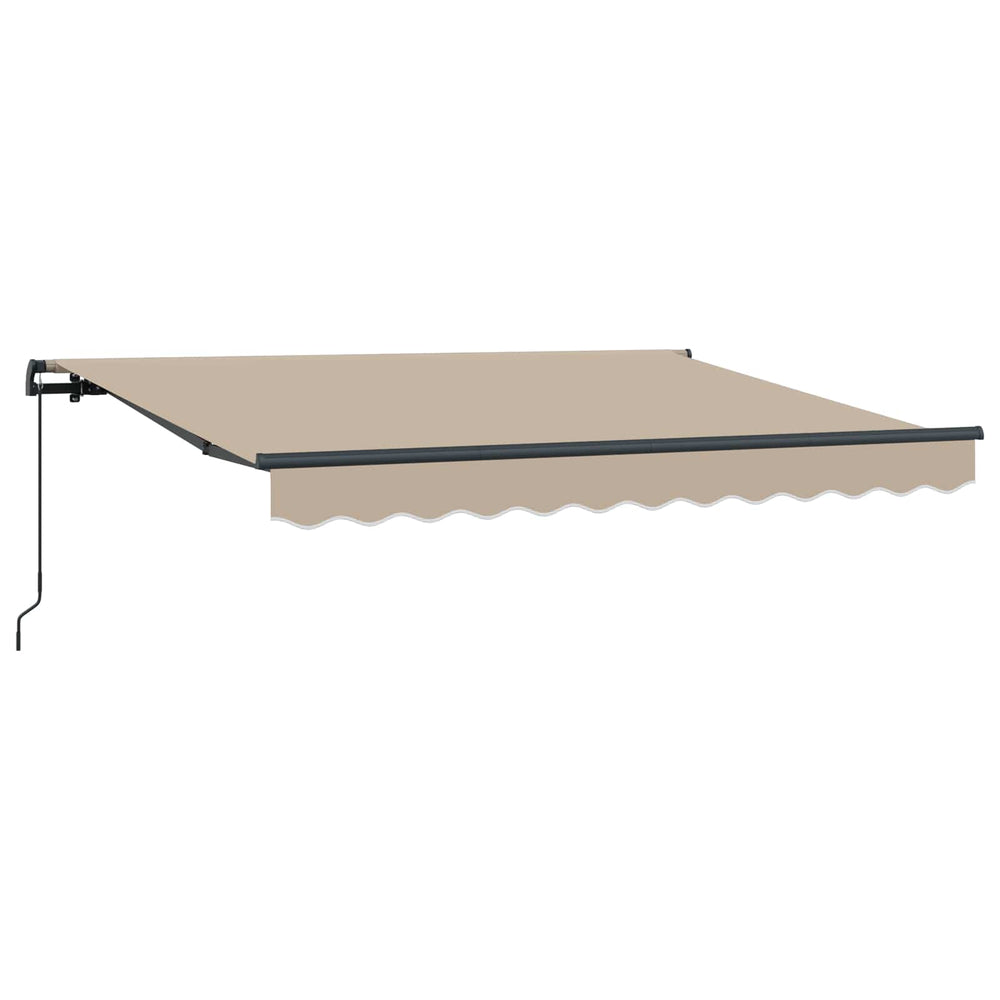 vidaXL Retractable Awning Beige 250 x 200 cm Fabric