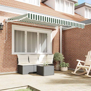 vidaXL Awning Frame Green and White 250 x 200 cm