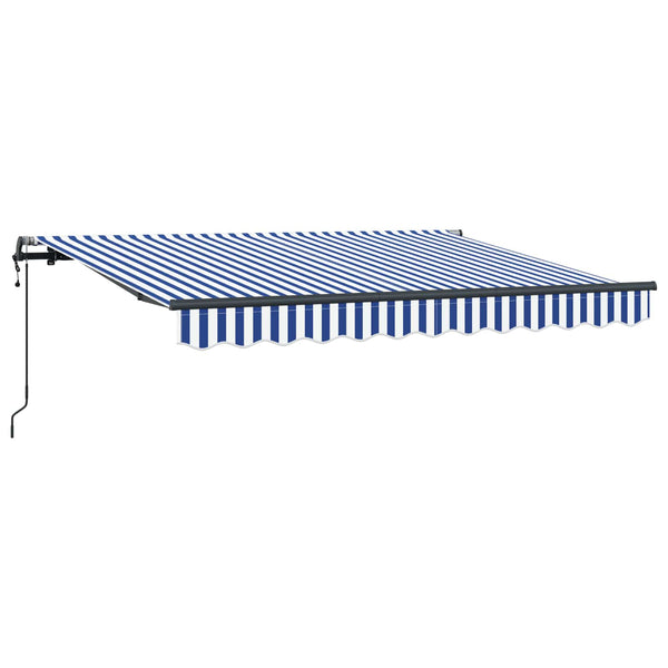 vidaXL Retractable Awning Blue 300 x 200 cm Fabric