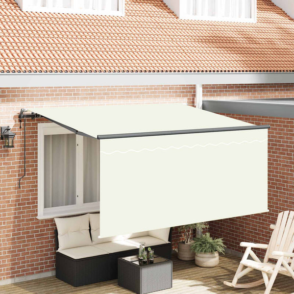 vidaXL Retractable Awning Cream 300 x 200 cm Fabric