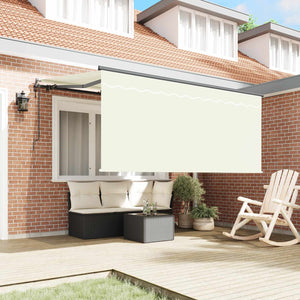 vidaXL Retractable Awning Cream 300 x 200 cm Fabric