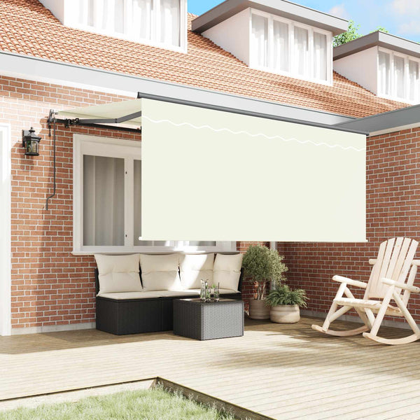 vidaXL Retractable Awning Cream 300 x 200 cm Fabric