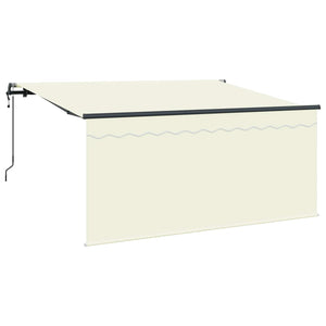 vidaXL Retractable Awning Cream 300 x 200 cm Fabric