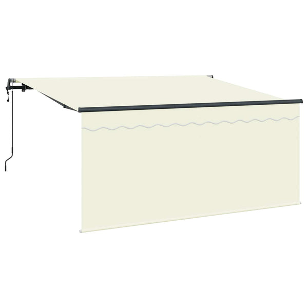 vidaXL Retractable Awning Cream 300 x 200 cm Fabric