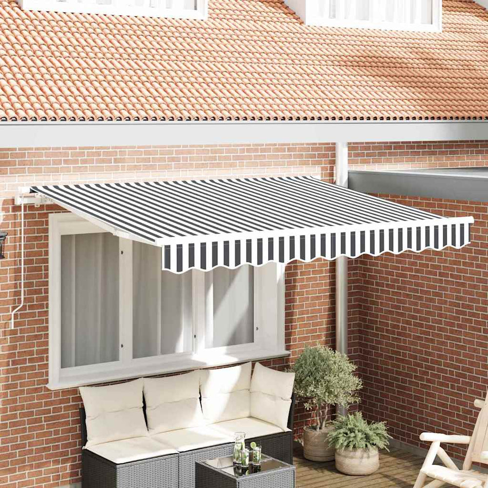 vidaXL Retractable Awning Anthracite 300 x 200 cm Fabric